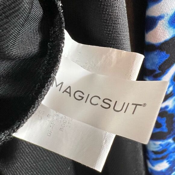 Magicsuit Blue Tide Aubrey High Neck Animal Print Swimsuit - Picture 5 of 12